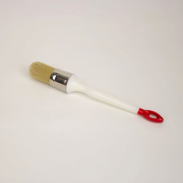 Кисть круглая ШВИКПРО d27 мм, смешанная светлая щетина, пластиковая ручка