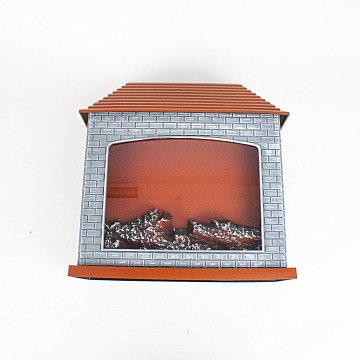 Сувенир с подсветкой КАМИН 30х13х30см USB розетка