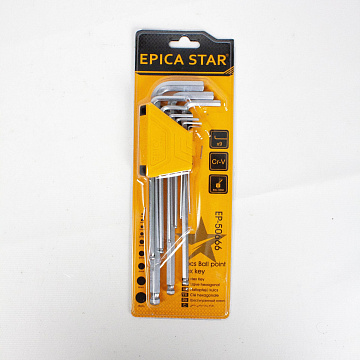 Набор шестигранных ключей удлинённые 9шт Epica 1,5-10мм