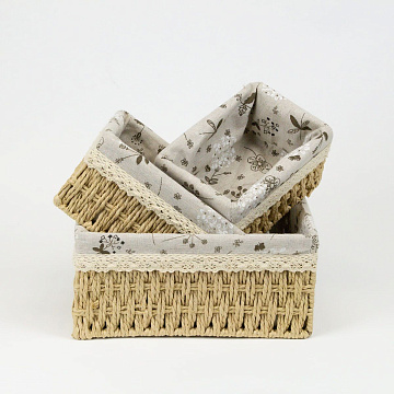 Набор корзин 3шт темный