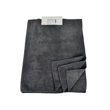 Салфетка для уборки многослойная 80х100см, серый микрофибра