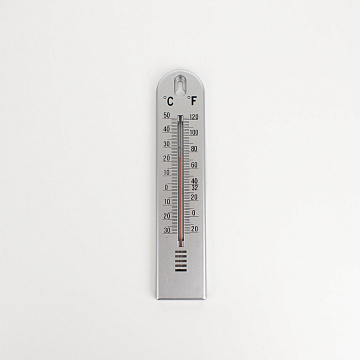 Термометр уличный 205x45x10мм пластик серый