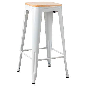 Табурет барный, белый, 31х76см
