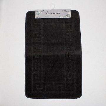 Коврик для ванной комнаты 48х78см серый термопластичный каучук