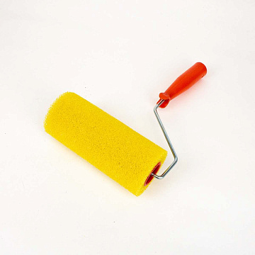 Валик СТРУКТУРНЫЙ поролоновый гладкий 180мм ручка 6мм