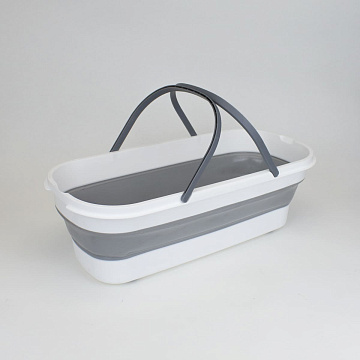 Ведро хозяйственное складное 12л, серый