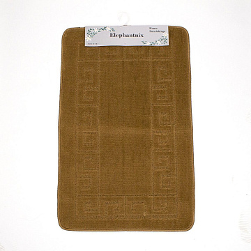 Коврик для ванной комнаты 48х78см коричневый термопластичный каучук