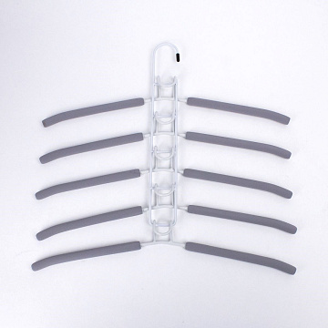 Вешалка многофункциональная 5-ти уровневая, ЕВА, 40х38 см, серый, металл