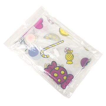 Пакет вакуумный для одежды, принт конфеты, 70х100 см,pet/pe