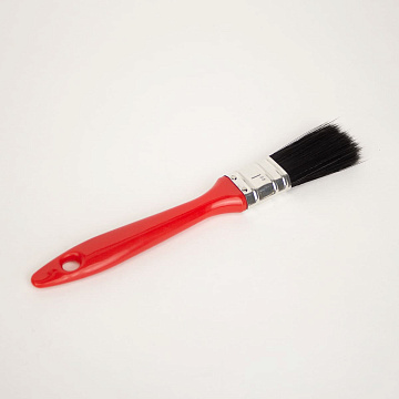 Кисть плоская для подготовительных работ ШВИКПРО 25мм, черная щетина, пластиковая ручка