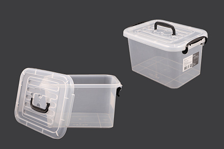 Ящик для хранения прозрачный, пластик, 56х38х31cм