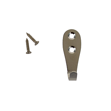 Крючок мебельный 60х25мм, хром