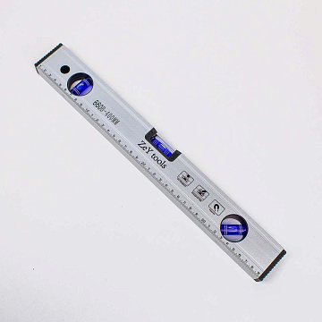 Уровень строительный с линейкой 400мм, алюминий