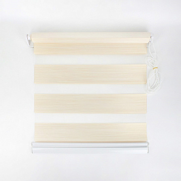 Штора рулонная День Ночь 70х160 см светло-бежевый