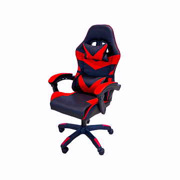 Стул игровой черный/красный без подставки для ног