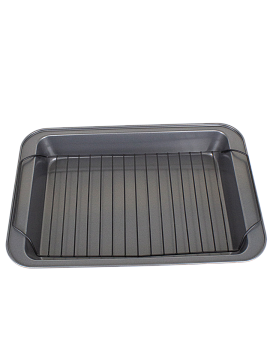 Противень с решеткой 25х37х5,5см металл