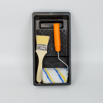 Набор малярный лоток 29х15х5см, валик 100мм, кисть 50мм