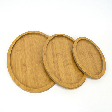 Набор блюд сервировочных овал 3шт 24х34,20х30,14х24 бамбук