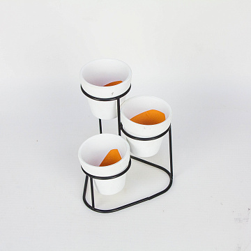 Подставка для цветов 11х11х15см, белый