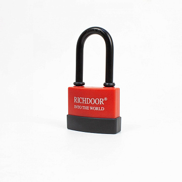 Замок навесной с удлиненной ручкой 70мм красный