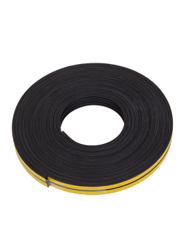 Уплотнитель дверной 9х4мм Е профиль 12м черный