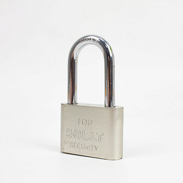 Замок навесной с длинной дужкой 60мм серый