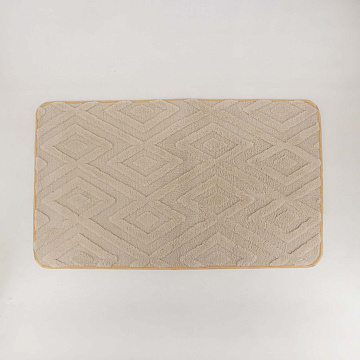 Коврик для ванной комнаты DODWL-8 50х80см полиэстер бежевый
