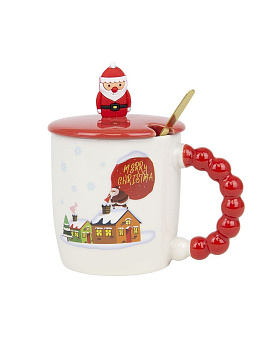 Кружка Новый год 340мл DO-1209 керамика