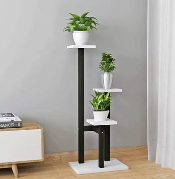 Подставка для цветов 84х35х23см, черный