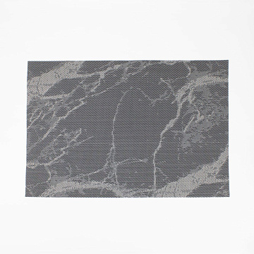 Салфетка сервировочная 30x45см темно-серый мрамор