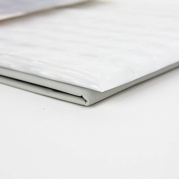 Штора для ванной с окошком 180х200cм, peva, серый