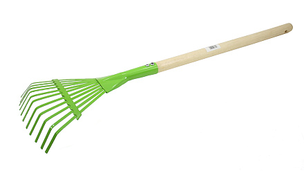 Грабли веерные 12 зубьев с черенком 715мм металл, дерево