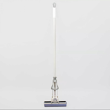 Швабра с отжимом и насадкой ПВА, 120х27см