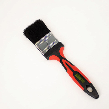 Кисть плоская для подготовительных работ ШВИКПРО 50мм, черная щетина, двухкомпонентная ручка