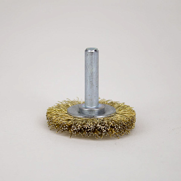 Щетка для дрели со шпилькой мягкая 40мм металл