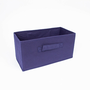 Короб-куб для хранения 15х30х15см полиэстер синий