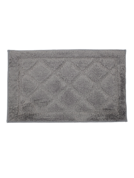 Коврик для ванной комнаты 50х80см, серый, полиэстер