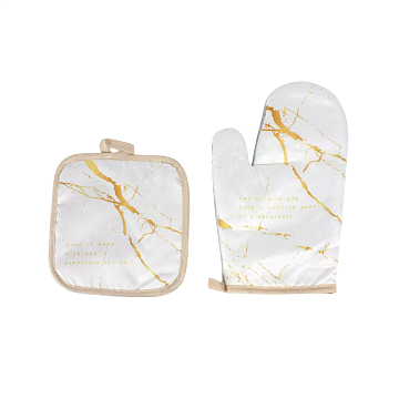 Набор кухонный Мрамор рукавица, прихватка