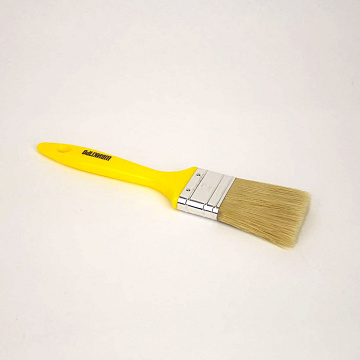 Кисть плоская для жидких составов ШВИКПРО 50мм, светлая щетина, пластиковая ручка