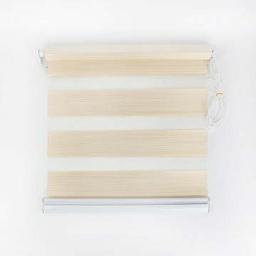 Штора рулонная День Ночь 70х160 см бежевый