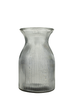 Ваза для цветов серый 12х19см