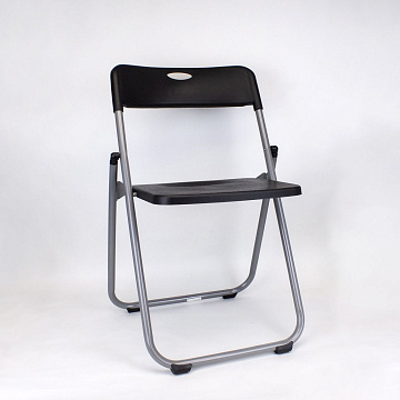 Стул складной 75х45х43см на металлическом каркасе чёрный