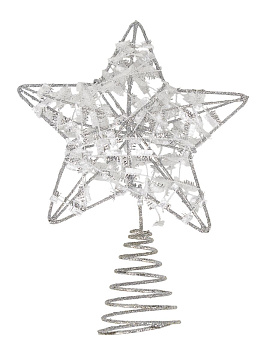 Верхушка Звезда 14х19см металл серый