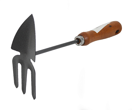 Мотыжка с деревянной рукояткой 240мм металл, дерево