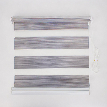 Штора рулонная День Ночь 70х160 см серый