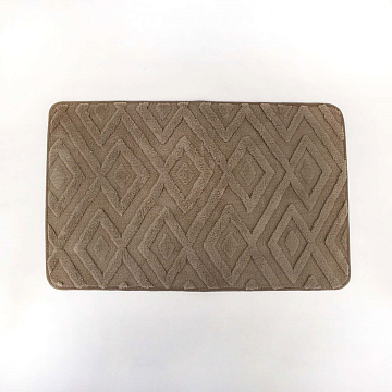 Коврик для ванной комнаты DODWL-9 50х80см полиэстер коричневый