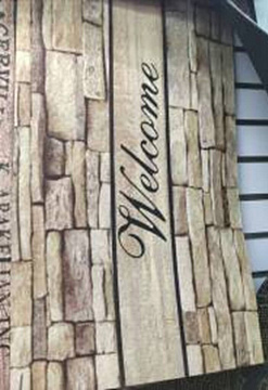 Коврик на резиновой основе "WELCOME" 45x75см