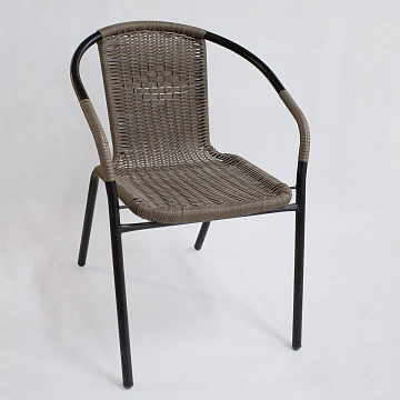 Стул садовый Плетеный, цвет коричневый, 55x56x73см