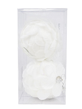 Ёлочные украшения Шишка 2шт 10см пластик