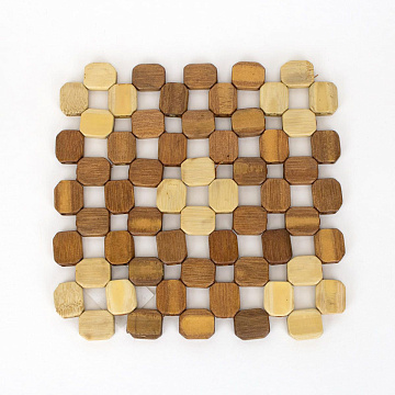 Подставка под горячее квадрат 19х19см бамбук